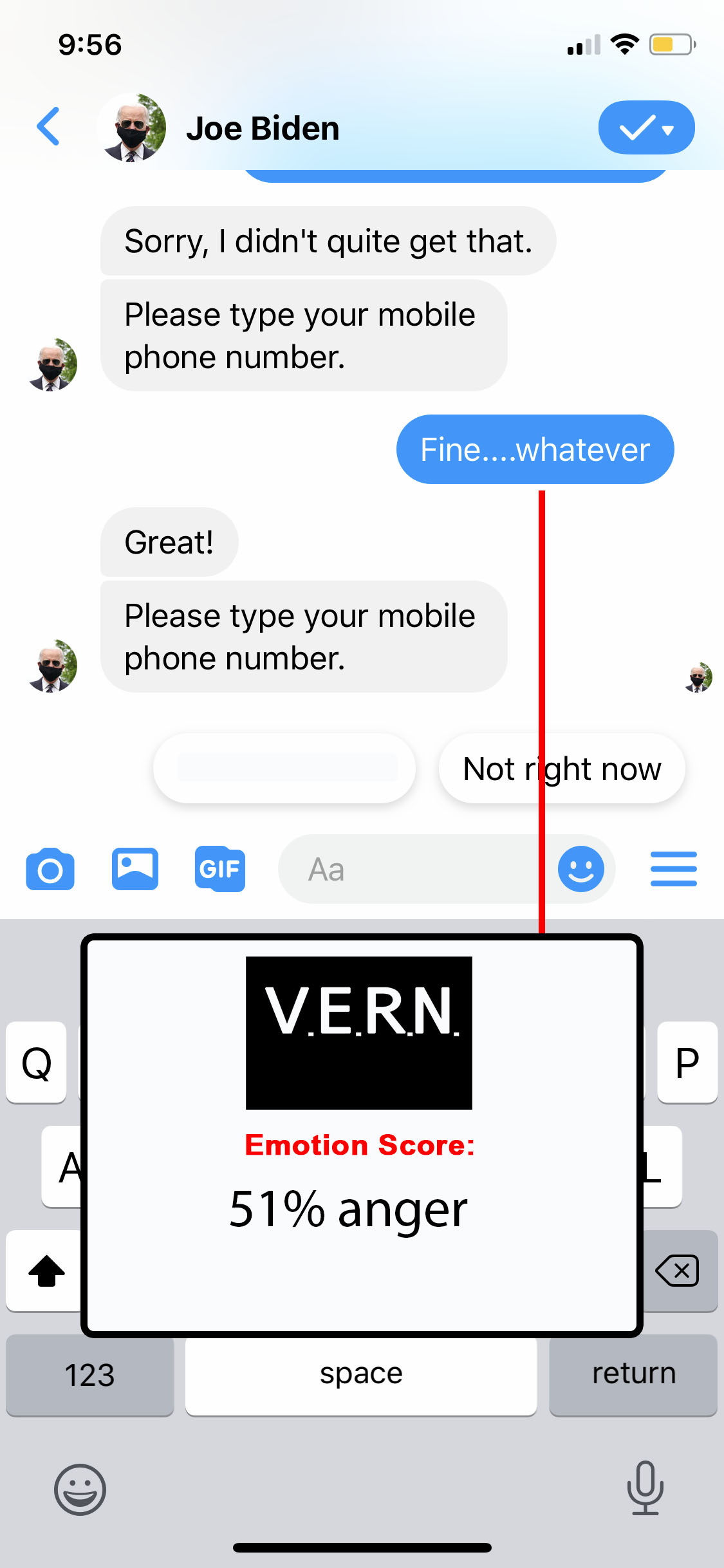 Campaign chat bots don't feel your pain.  vern.website